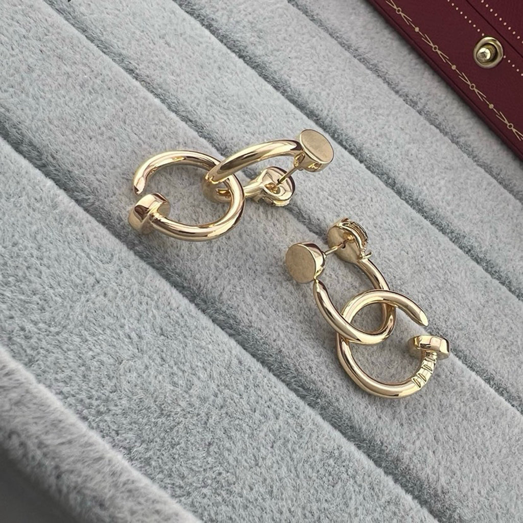 [Renovia Jewelry]JUSTE NO DIAMOND DOUBLE EARRINGS
