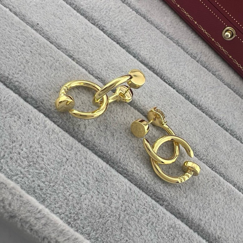 [Renovia Jewelry]JUSTE NO DIAMOND DOUBLE EARRINGS
