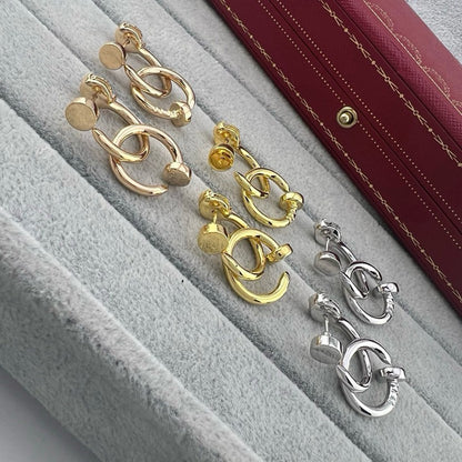 [Renovia Jewelry]JUSTE NO DIAMOND DOUBLE EARRINGS