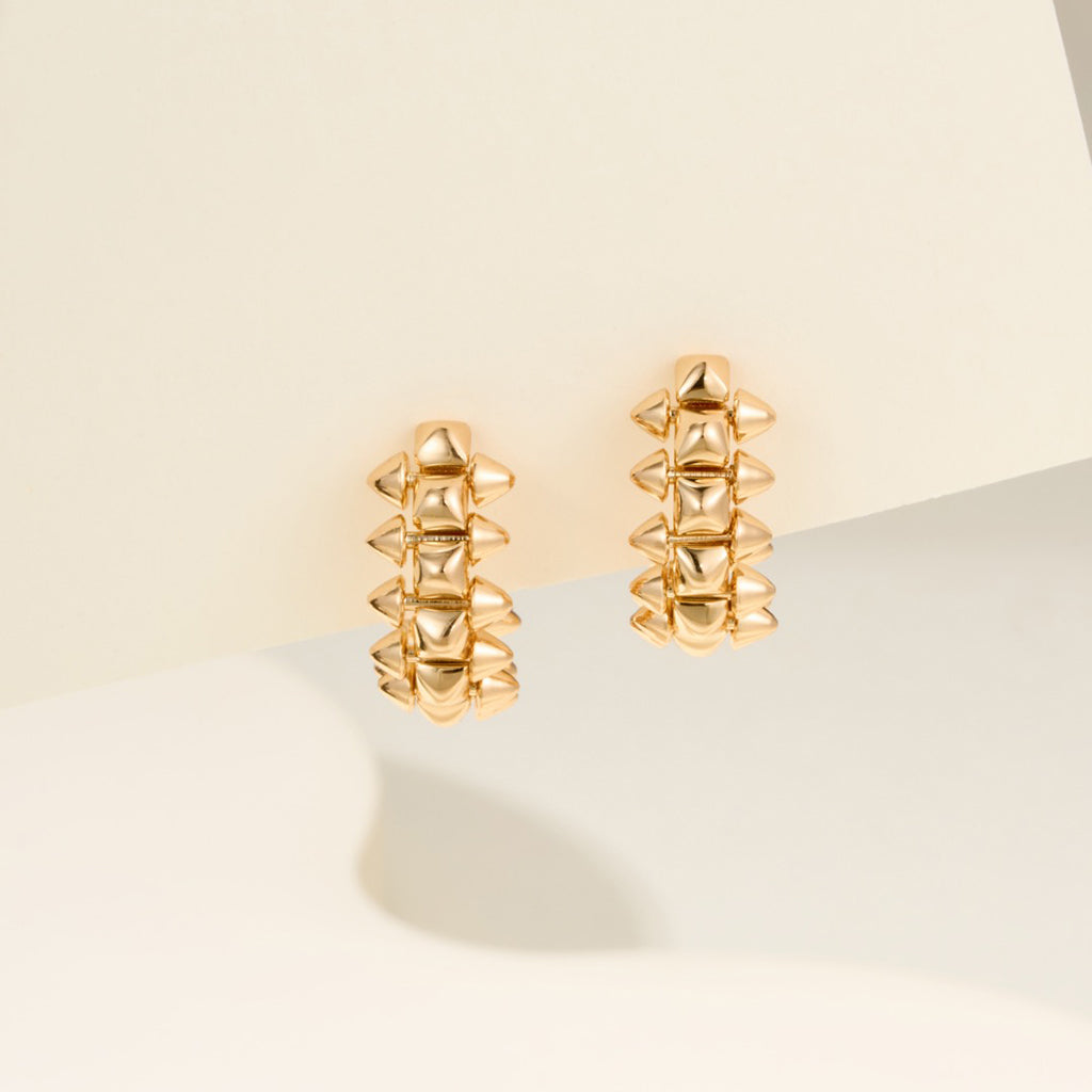[Renovia Jewelry]CLASH MINI HOOP EARRINGS