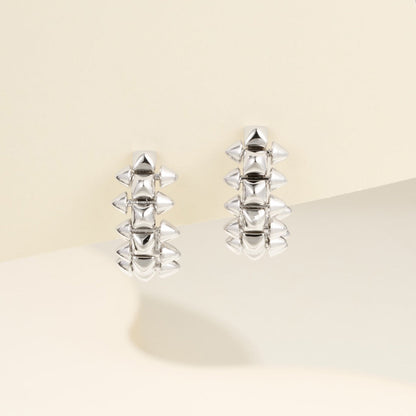 [Renovia Jewelry]CLASH MINI HOOP EARRINGS