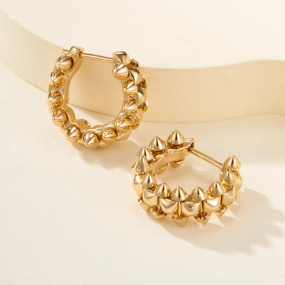 [Renovia Jewelry]CLASH MINI HOOP EARRINGS