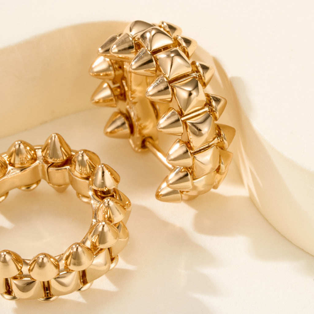 [Renovia Jewelry]CLASH MINI HOOP EARRINGS
