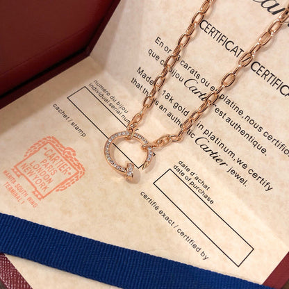 [Renovia Jewelry]JUSTE NECKLACE FULL DIAMONDS