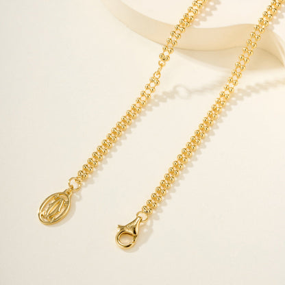 [Renovia Jewelry]TRINITY LARGE FULL DIAMOND  NECKLACE
