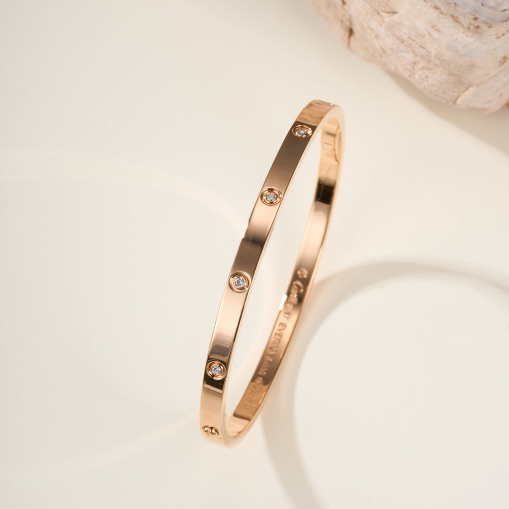 [Renovia Jewelry]LOVE BRACELET 3.65MM 10 DIAMONDS