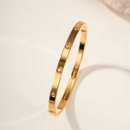 [Renovia Jewelry]LOVE BRACELET 3.65MM 10 DIAMONDS