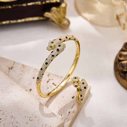 [Renovia Jewelry]PANTHERE DOUBLE HEADED FULL DIAMOND  RING
