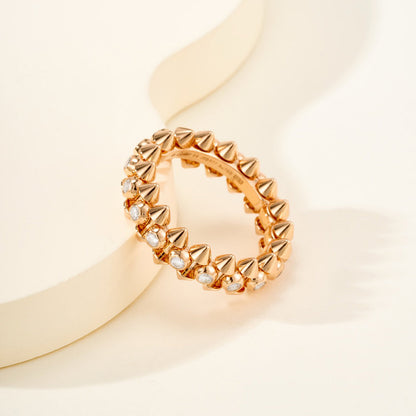 [Renovia Jewelry]CLASH 6.8MM DIAMOND MEDIUM RING