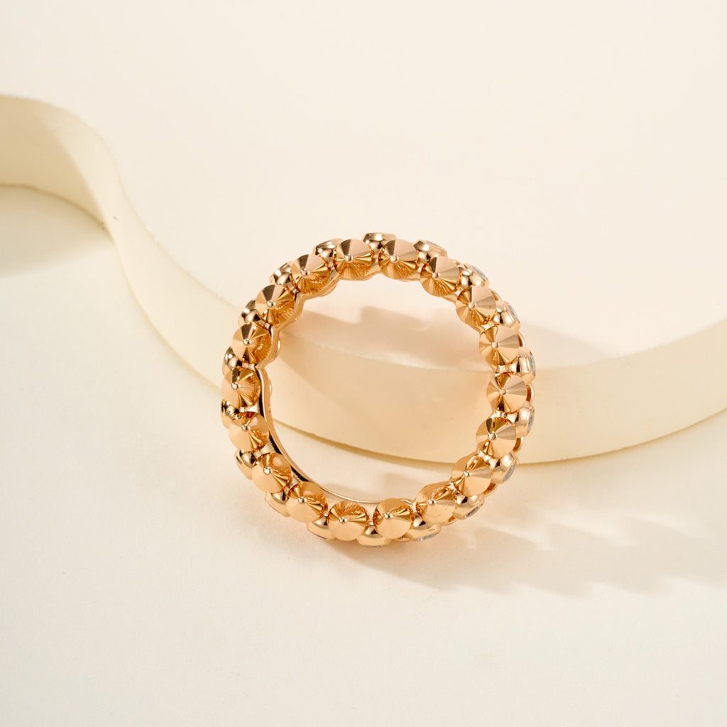 [Renovia Jewelry]CLASH 6.8MM DIAMOND MEDIUM RING