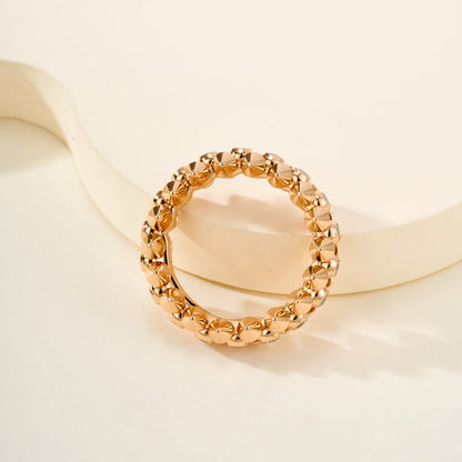 [Renovia Jewelry]CLASH 6.8MM DIAMOND MEDIUM RING