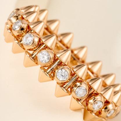 [Renovia Jewelry]CLASH 6.8MM DIAMOND MEDIUM RING