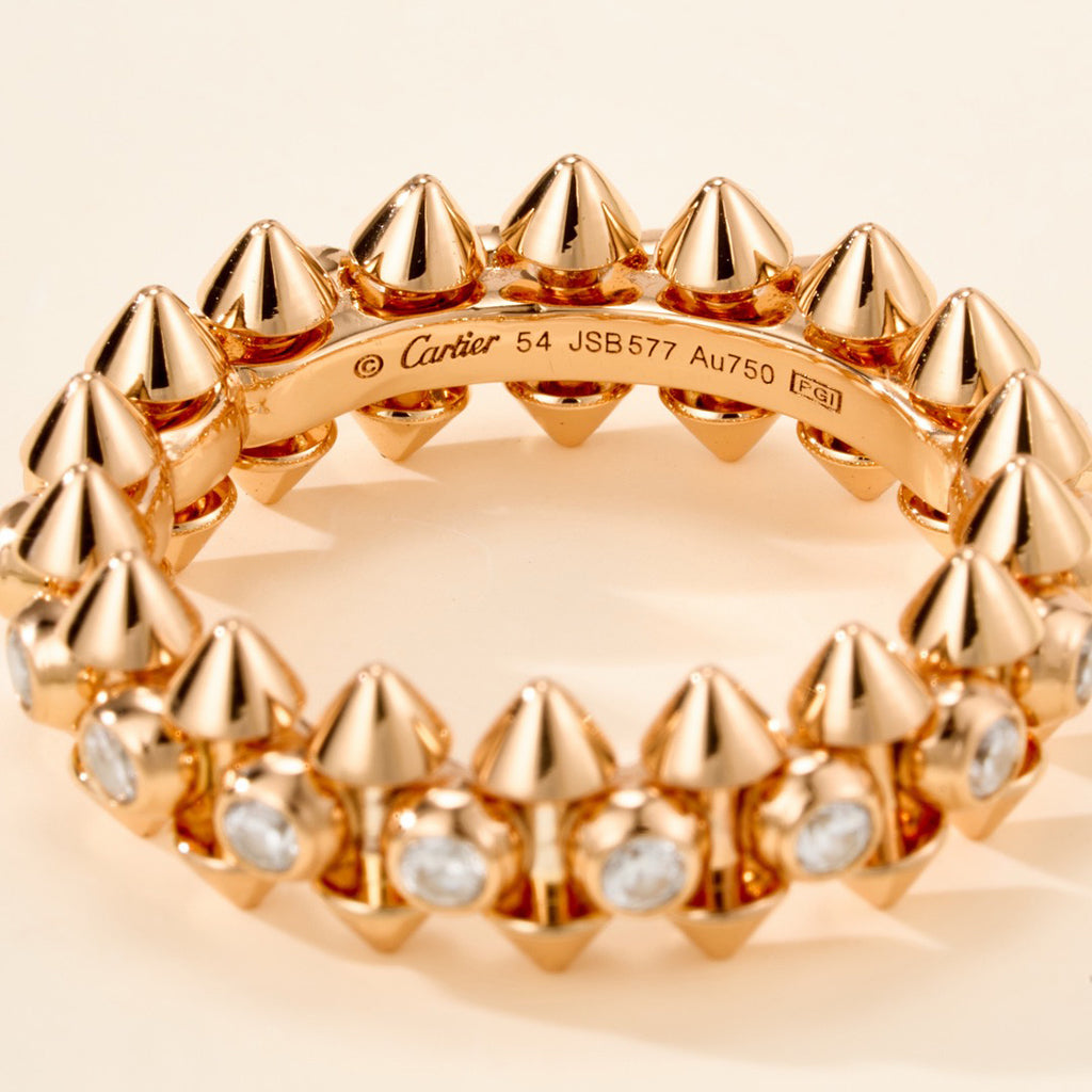 [Renovia Jewelry]CLASH 6.8MM DIAMOND MEDIUM RING