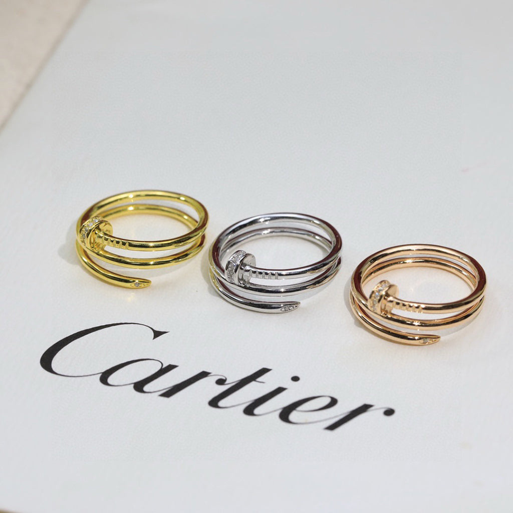 [Renovia Jewelry]JUSTE RING 4.8MM HALF DIAMOND
