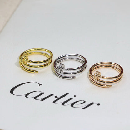 [Renovia Jewelry]JUSTE RING 4.8MM HALF DIAMOND