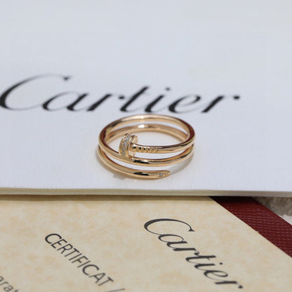 [Renovia Jewelry]JUSTE RING 4.8MM HALF DIAMOND