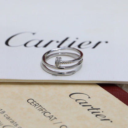 [Renovia Jewelry]JUSTE RING 4.8MM HALF DIAMOND