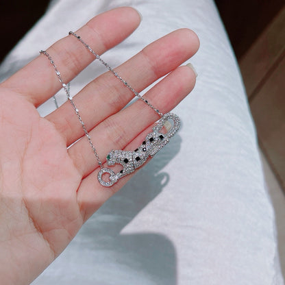 [Renovia Jewelry]PANTHERE PAVED DIAMOND NECKLACE