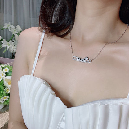 [Renovia Jewelry]PANTHERE PAVED DIAMOND NECKLACE