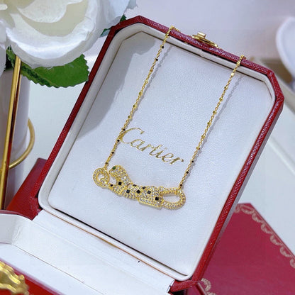 [Renovia Jewelry]PANTHERE PAVED DIAMOND NECKLACE