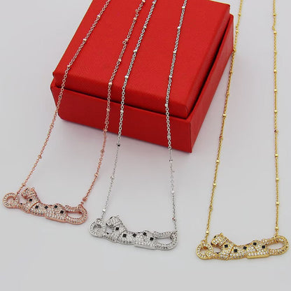 [Renovia Jewelry]PANTHERE PAVED DIAMOND NECKLACE