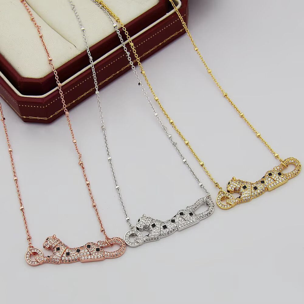 [Renovia Jewelry]PANTHERE PAVED DIAMOND NECKLACE