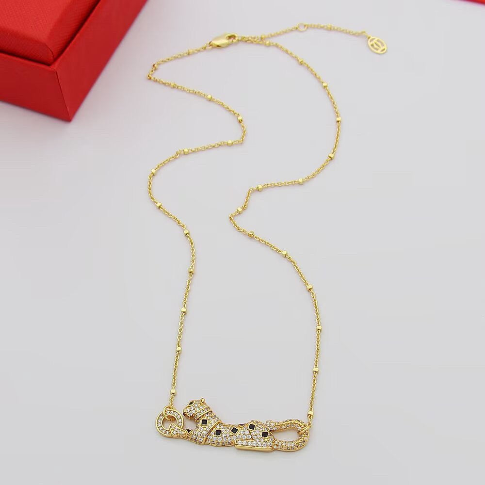 [Renovia Jewelry]PANTHERE PAVED DIAMOND NECKLACE