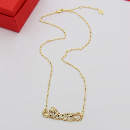 [Renovia Jewelry]PANTHERE PAVED DIAMOND NECKLACE