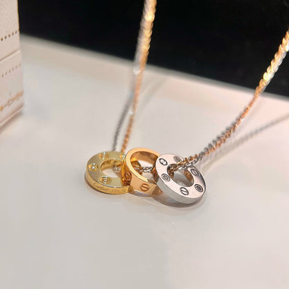 [Renovia Jewelry]LOVE 6 DIAMOND PENDANT NECKLACE