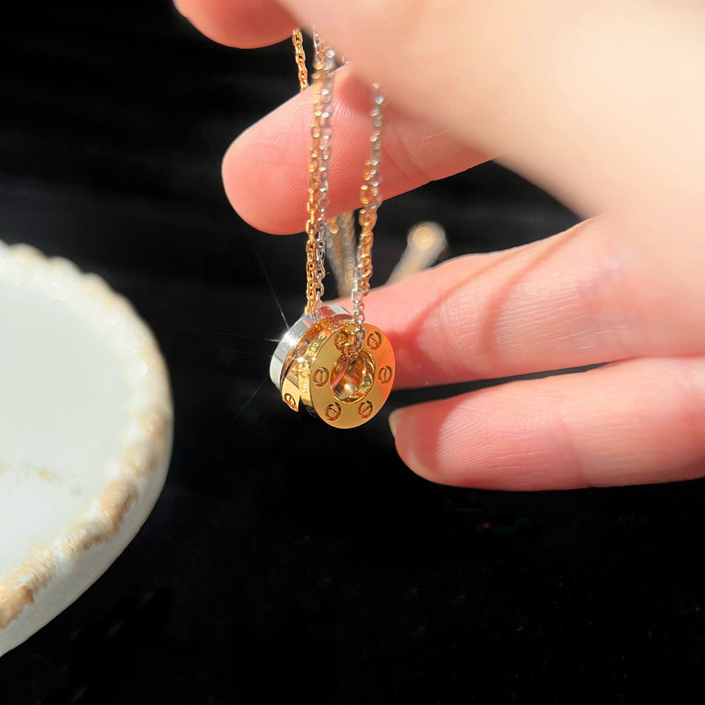 [Renovia Jewelry]LOVE 6 DIAMOND PENDANT NECKLACE