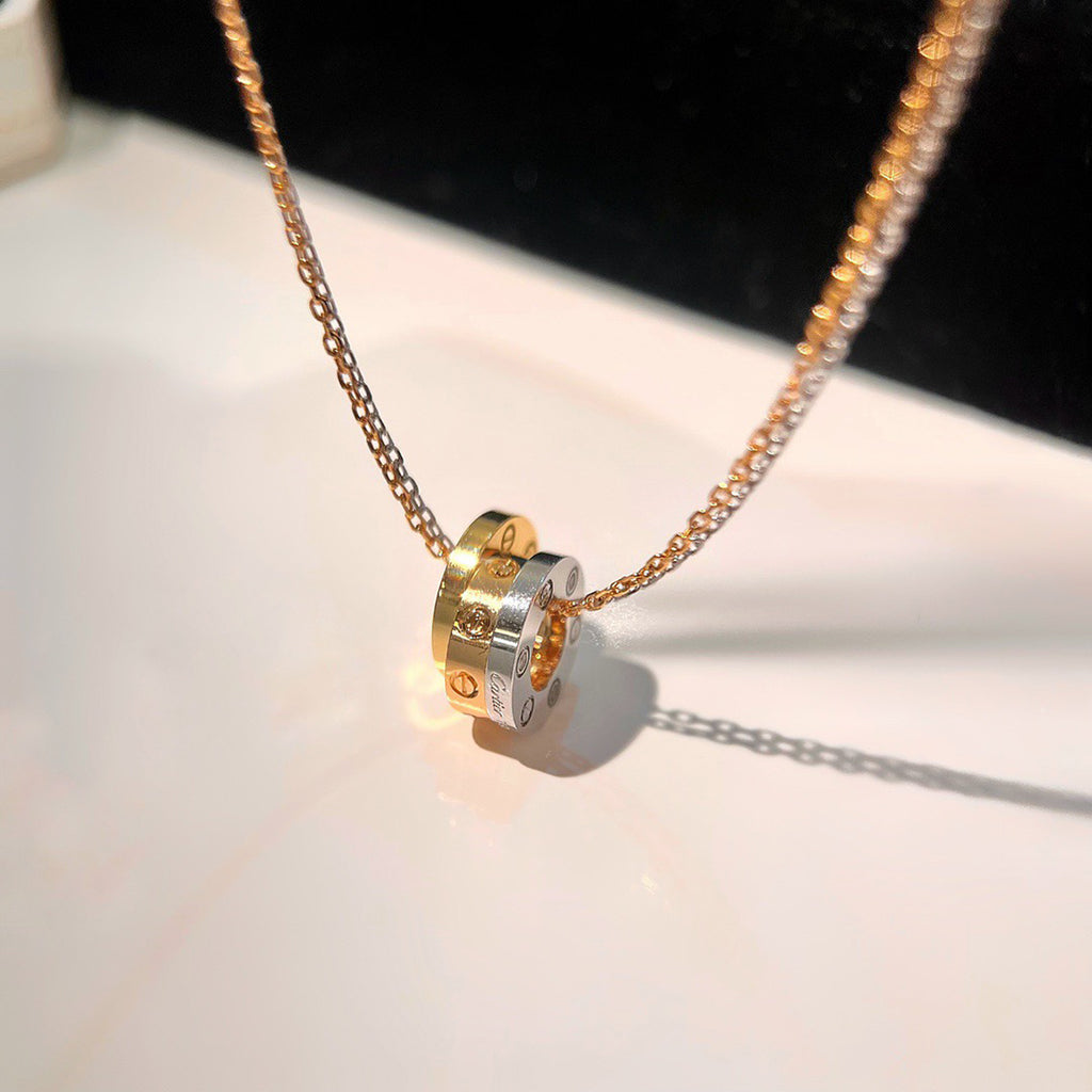 [Renovia Jewelry]LOVE 6 DIAMOND PENDANT NECKLACE