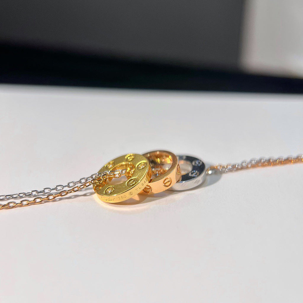 [Renovia Jewelry]LOVE 6 DIAMOND PENDANT NECKLACE