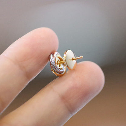 [Renovia Jewelry]TRINITY STUD DIAMOND EARRINGS