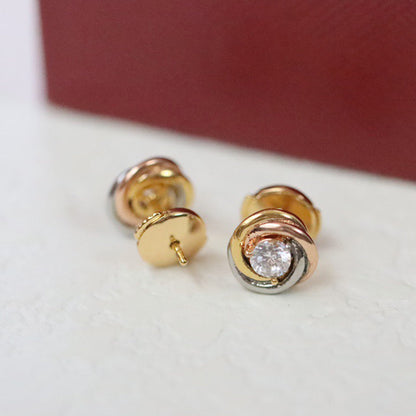 [Renovia Jewelry]TRINITY STUD DIAMOND EARRINGS