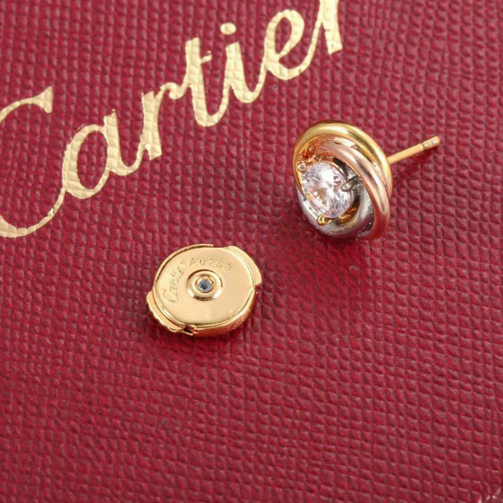 [Renovia Jewelry]TRINITY STUD DIAMOND EARRINGS