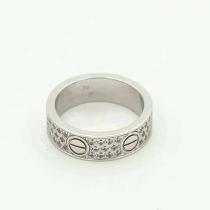 [Renovia Jewelry]LOVE RING 5.5MM DIAMONDS PAVED