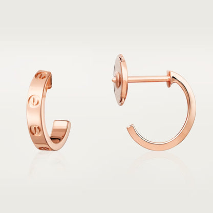 [Renovia Jewelry]LOVE EARRINGS 2.65 MM NO DIAMOND SMALL
