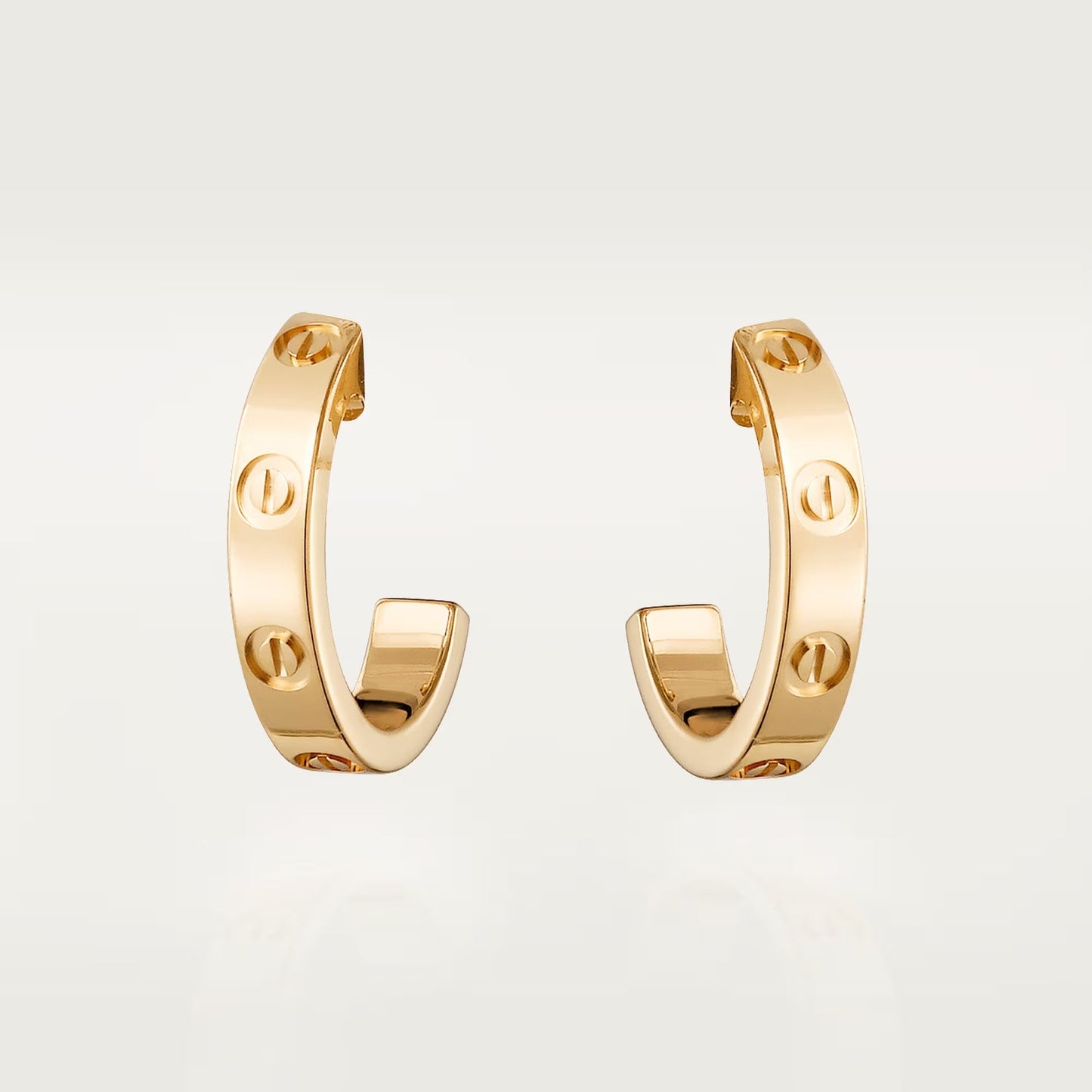 [Renovia Jewelry]LOVE EARRINGS 2.65 MM NO DIAMOND SMALL