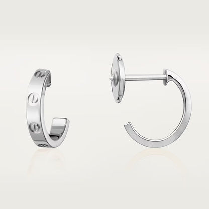 [Renovia Jewelry]LOVE EARRINGS 2.65 MM NO DIAMOND SMALL