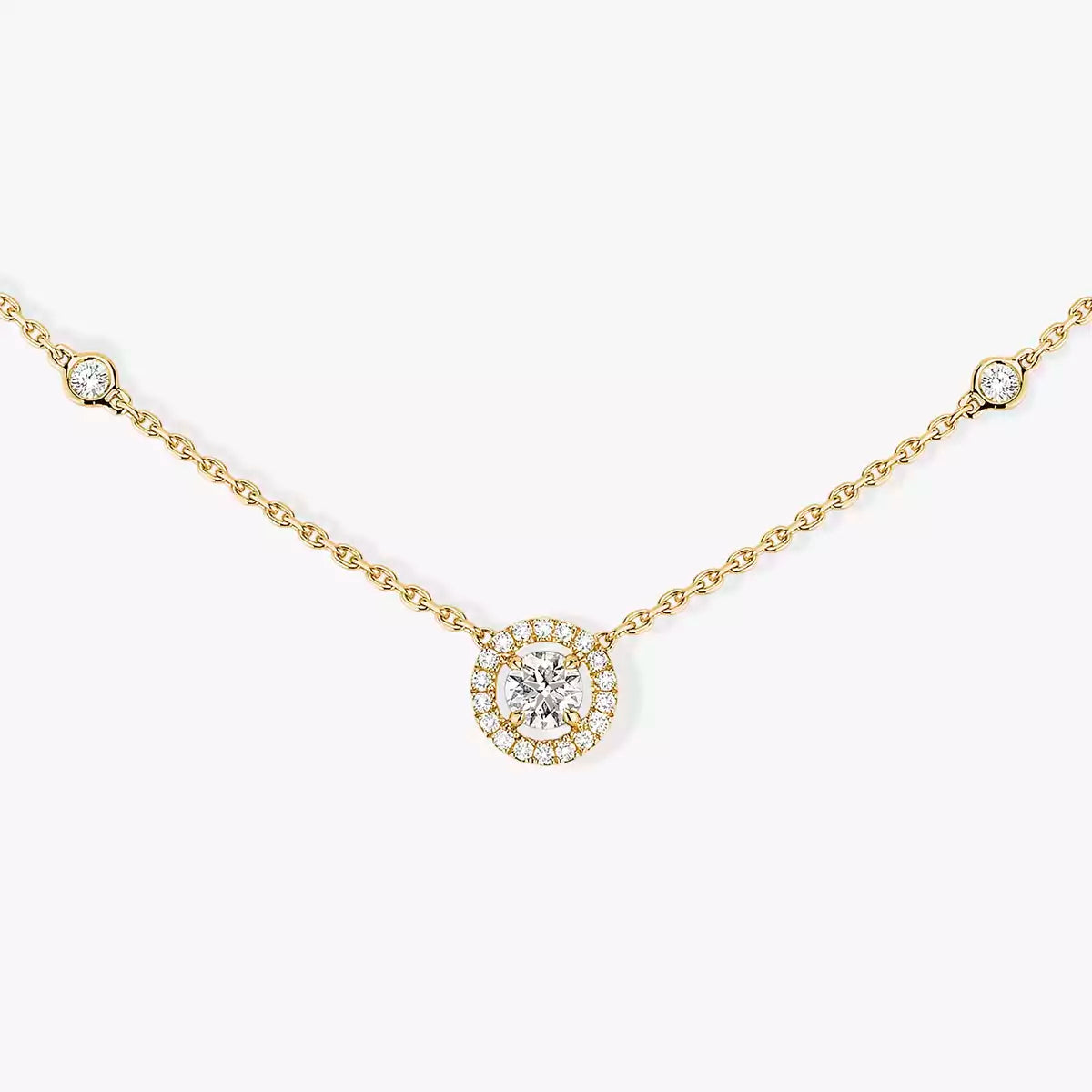 [Renovia Jewelry]Diamond Necklace 0,20ct Brilliant Shape Joy