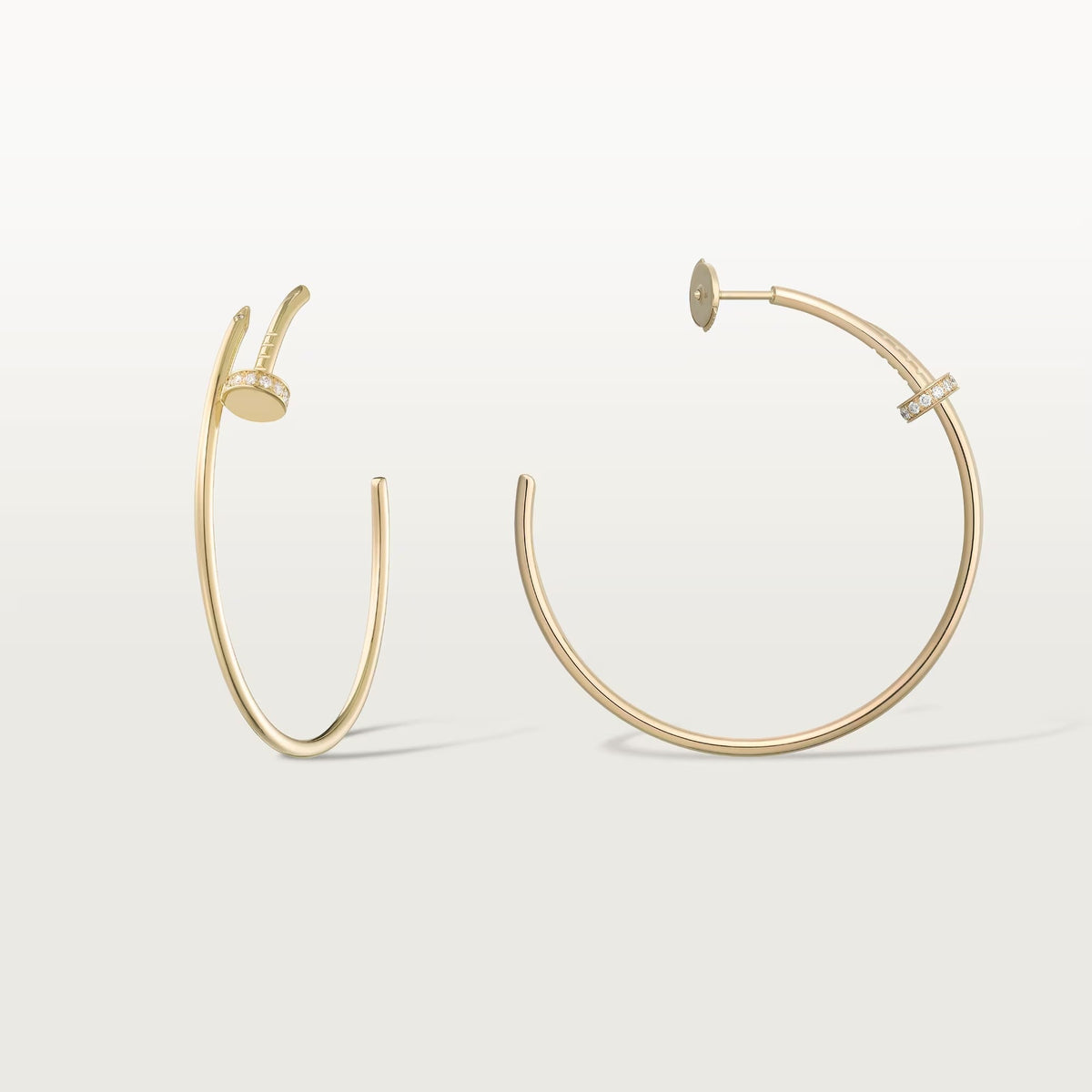 [Renovia Jewelry]JUSTE HALF DIAMOND LARGE EARRINGS