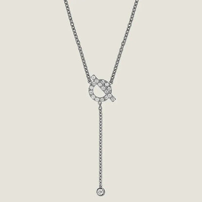 [Renovia Jewelry]FINESSE SILVER DIAMOND NECKLACE