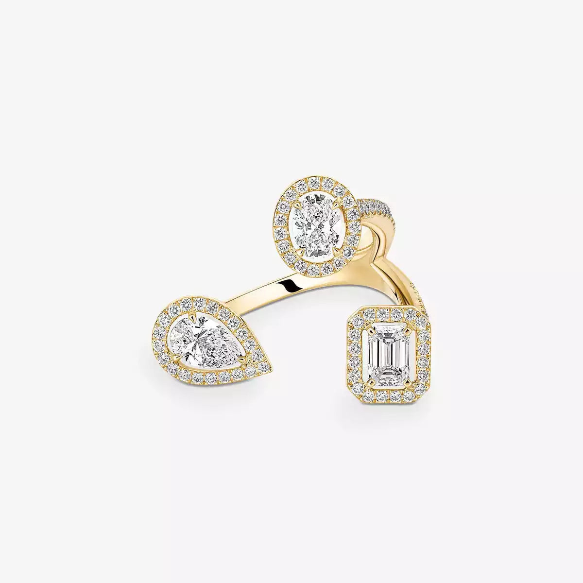 [[Renovia Jewelry] Diamond Ring 0,25ct My Twin Trilogy