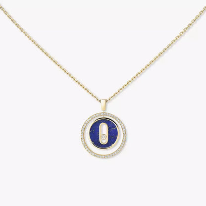 [Renovia Jewelry]Lucky Move Diamond Necklace in Rose Gold and White Mother-of-Pearl