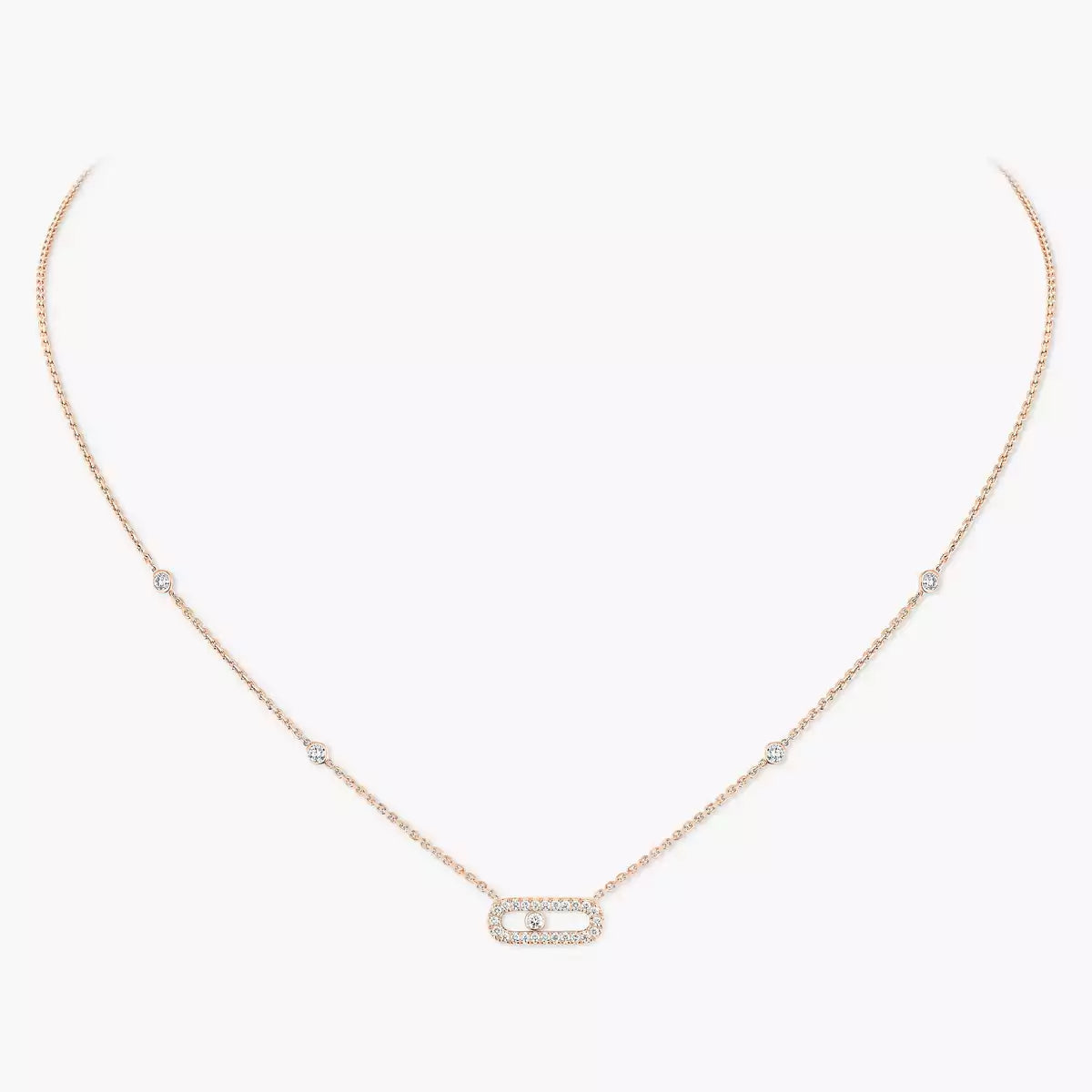[Renovia Jewelry]Diamond Necklace Move Uno