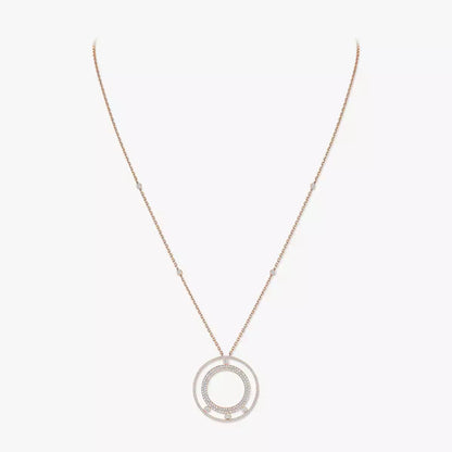 [Renovia Jewelry]Move Romane Long Pave_-Set Diamond Necklace