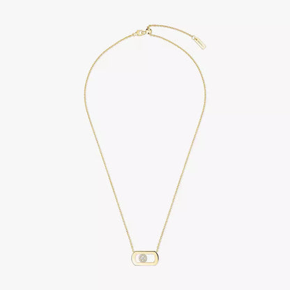 [Renovia Jewelry]So Move Diamond Necklace in Gold