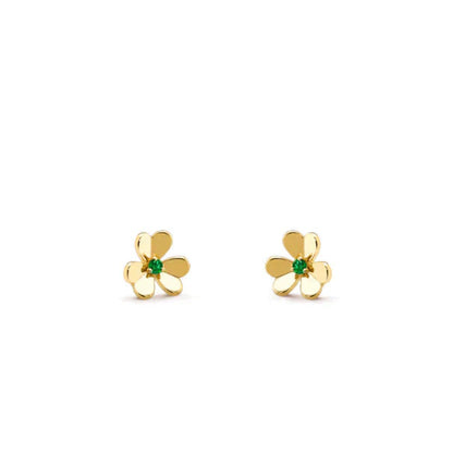 [Renovia Jewelry]FRIVOLE  FLOWER MALACHITE EARRINGS
